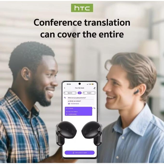 HTC Écouteurs Traducteur AI NE20 Bluetooth V6.0 d'origine