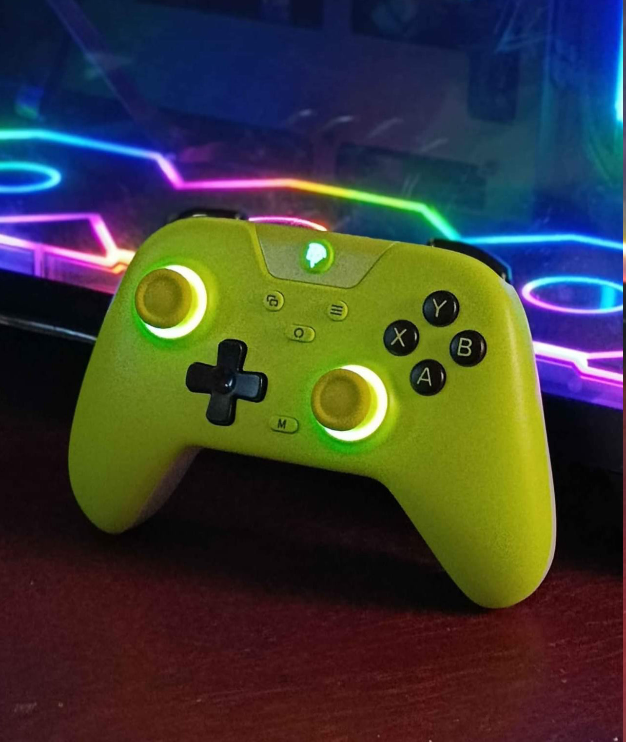 Manette Gaming RGB LED vue 2 La Casa des Gadgets